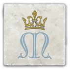 FLUTED MARIAN SYMBOL - COASTER